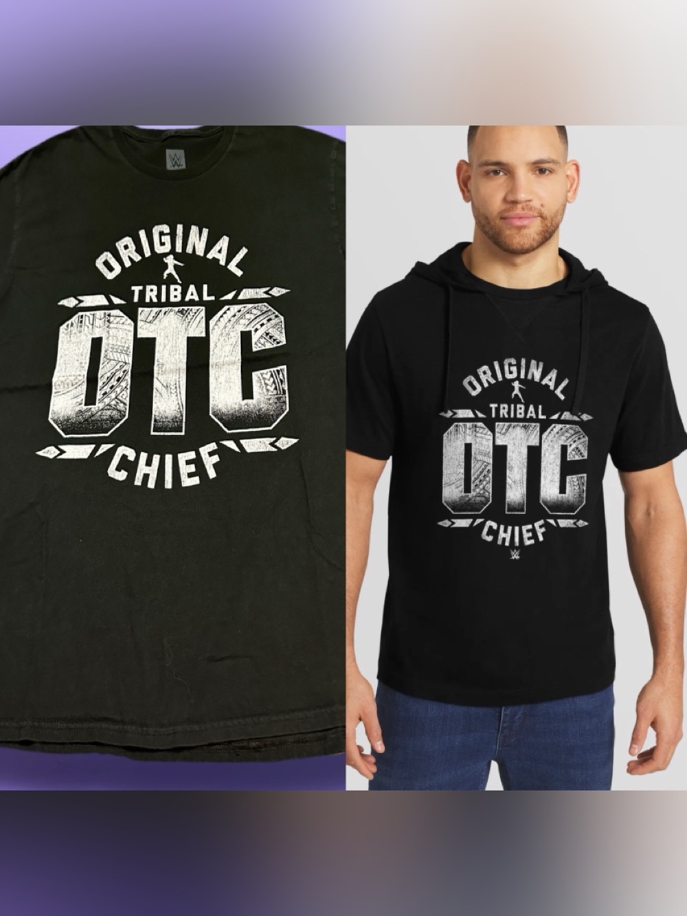 WWE Black 'Original Tribal OTC Chief' Graphic Tee XL